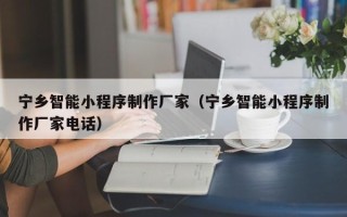 灌南宁乡智能小程序制作厂家（宁乡智能小程序制作厂家电话）